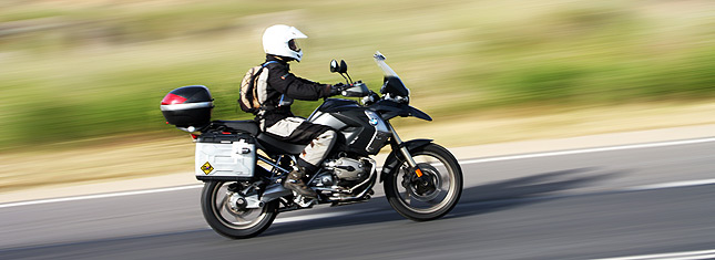 motorbike on road